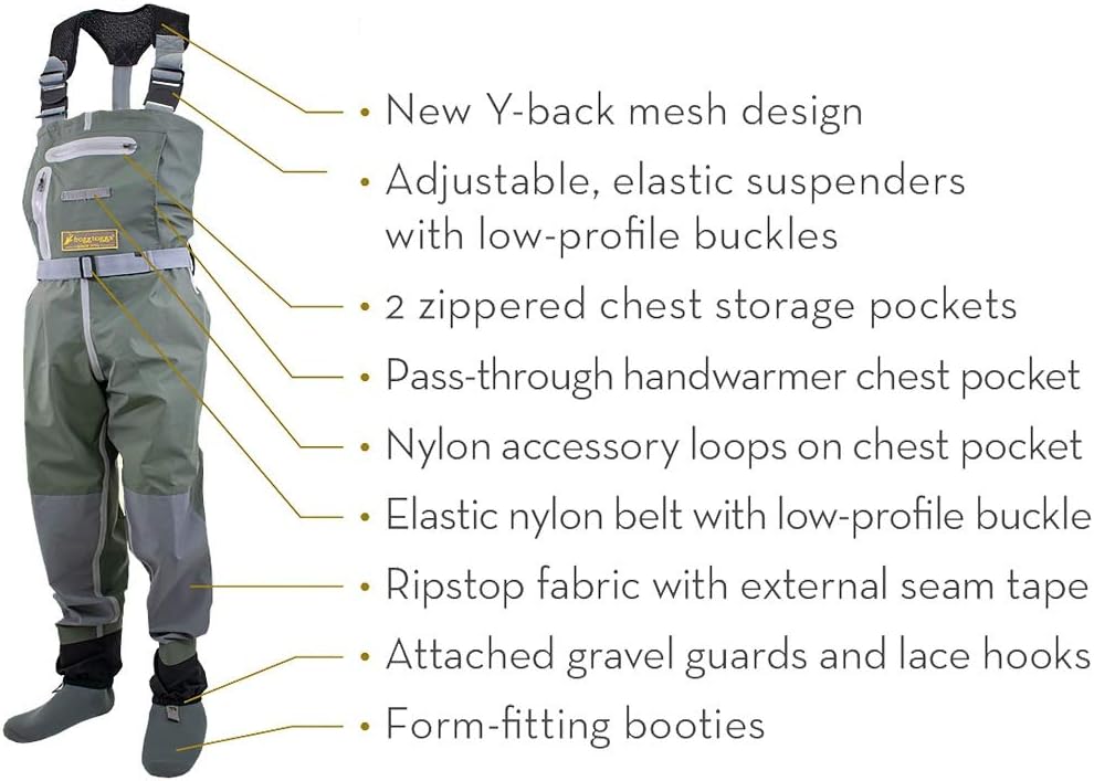 FROGG TOGGS mens Pilot River Guide Hd Stockingfoot Chest Wader - Image 2