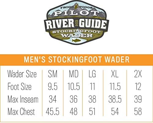 FROGG TOGGS mens Pilot River Guide Hd Stockingfoot Chest Wader - Image 4