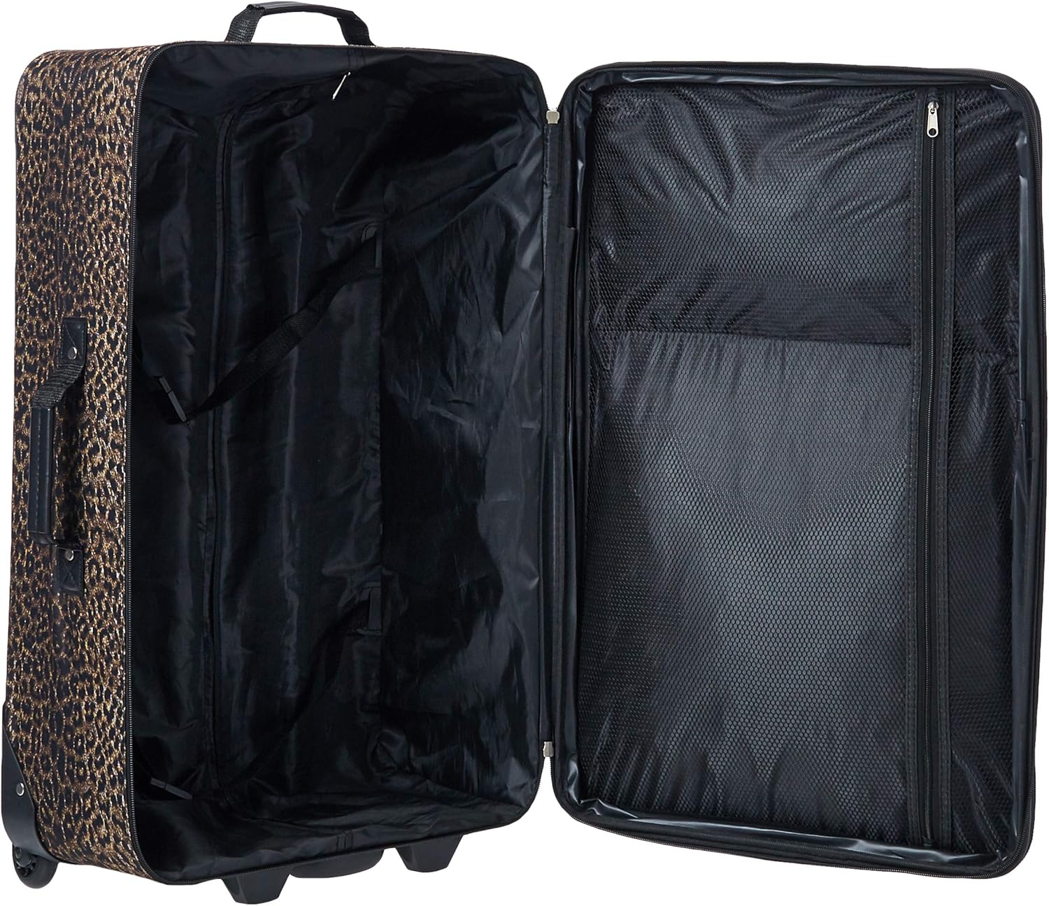 Jungle Softside Upright Luggage, Leopard, 4-Piece Set (14/19/24/28) - Image 5